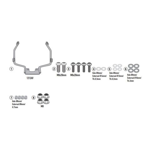 Kit Attac. Cupol. Honda Gb350s (2025) Givi A1212a