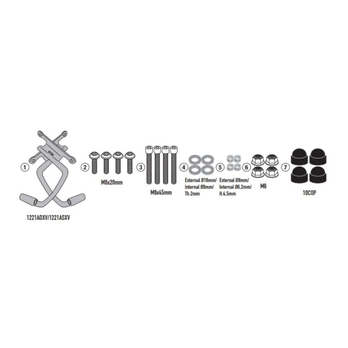 Kit Attacchi Cup. Honda Cb 750 Hornet (2025) Givi A1221a