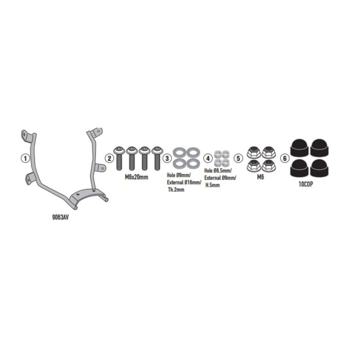 Kit Attacchi C. Triumph Speed Twin 900 (2025) Givi A6426a