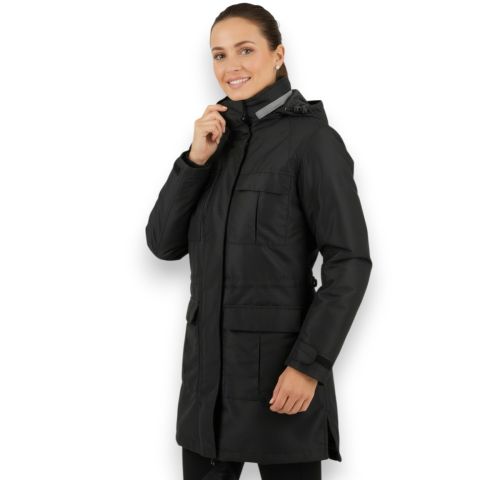 Chaqueta de mujer atornillada Jollisport negro Squinzi