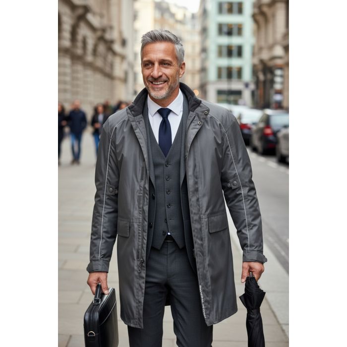 Manteau imperméable 7/8 Frank Thomas Noir