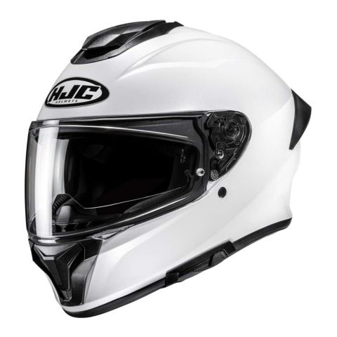 Casco Integrale Hjc C71 Solid Pearl White