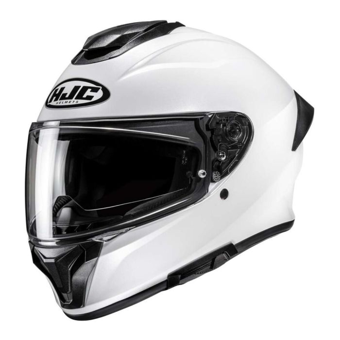 Casco Integrale Hjc C71 Solid Pearl White
