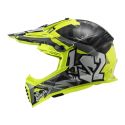 Casco Ls2 Mx437 Fast Ii Mini Crusher 06 Black Yellow