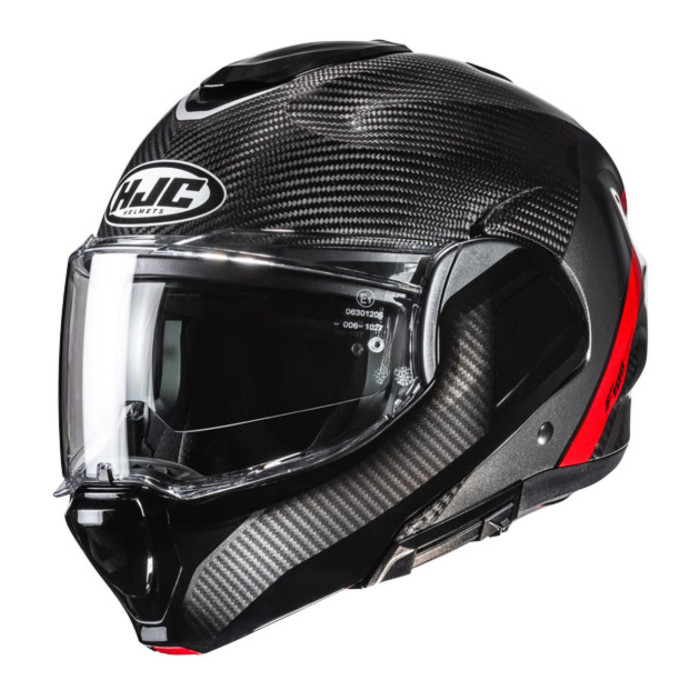 Casco Modulare Hjc F100 Carbon Stan Mc1