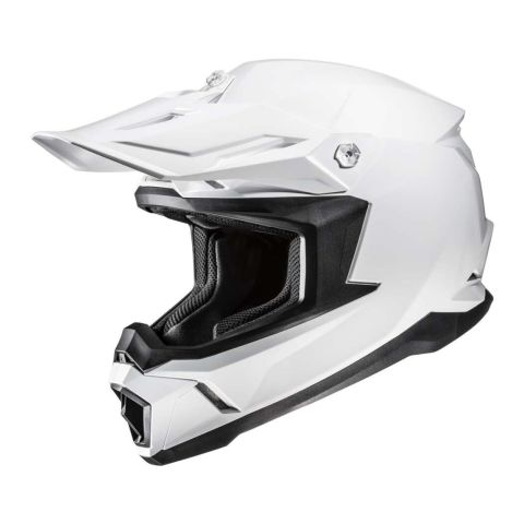 Casco Off Road Hjc C50 Solid Pearl White