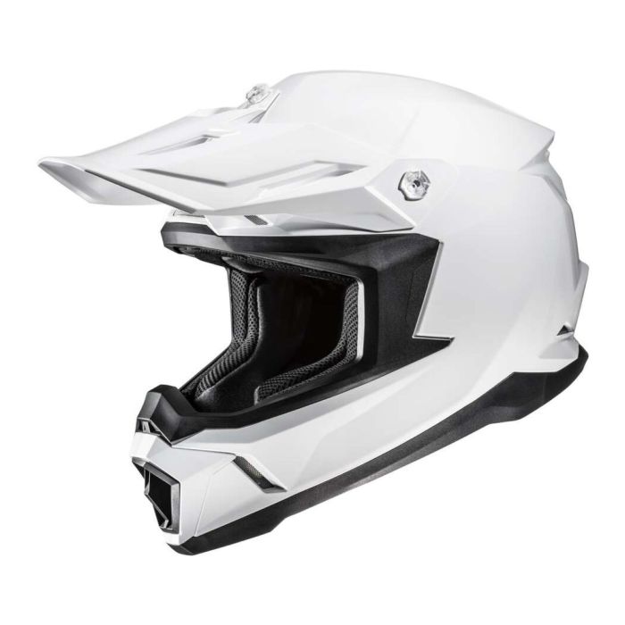 Casco Off Road Hjc C50 Solid Pearl White