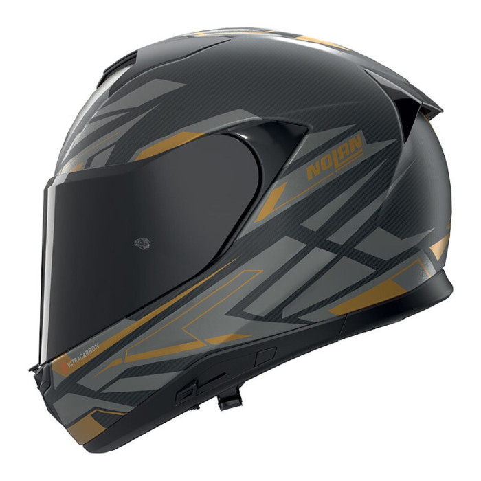 Casco Integrale X-liteX-904 Ultra Carbon Rombo Antracite Oro