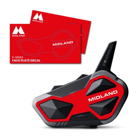 Style Cover Midland Per Bt Mini 2 Pezzi Rosso Cromato