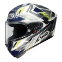 Casco Shoei X-spr Pro Escalate Tc2 Blu Bianco Giall