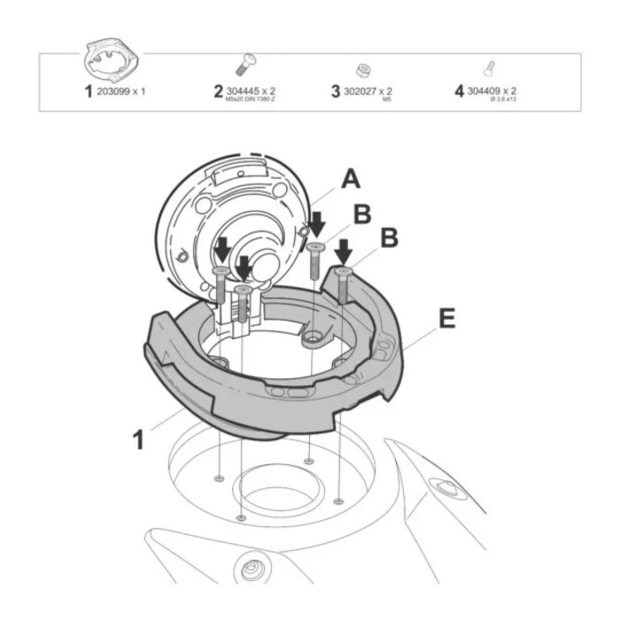 Click System Fast Shad Per Borsa Serbatoio Bmw Ninet '18