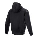 Felpa Casual Alpinestars Chrome Ignition Hoodie Black Yellow Fluo
