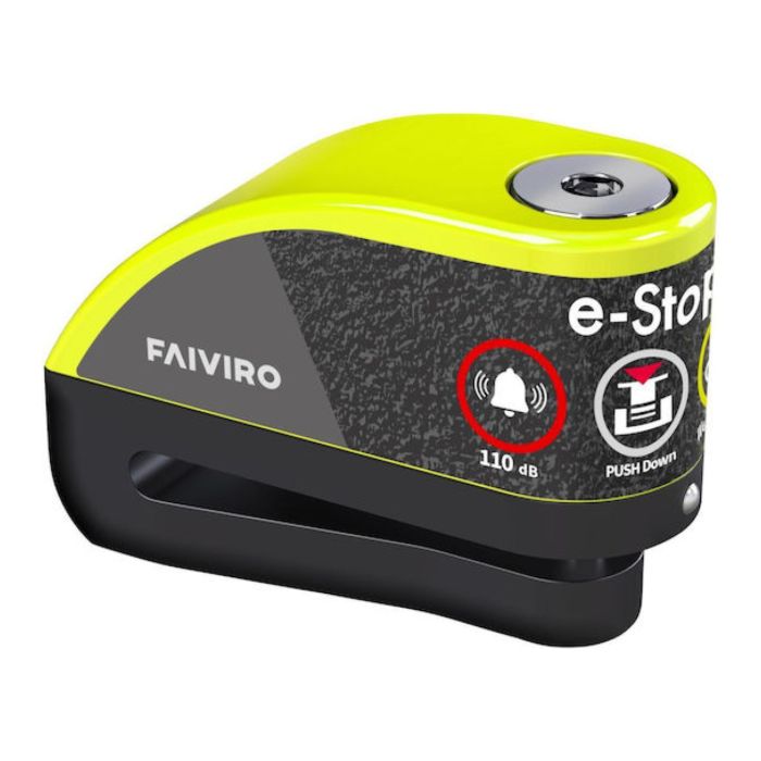 Bloccadisco Sonoro Viro Faiviro Elettronico E-stop Giallo