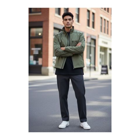 Oj Star jacket 4 seasons becomes green vest