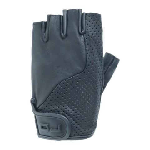 Mezzi Guanti In Pelle Oj Fresh Nero