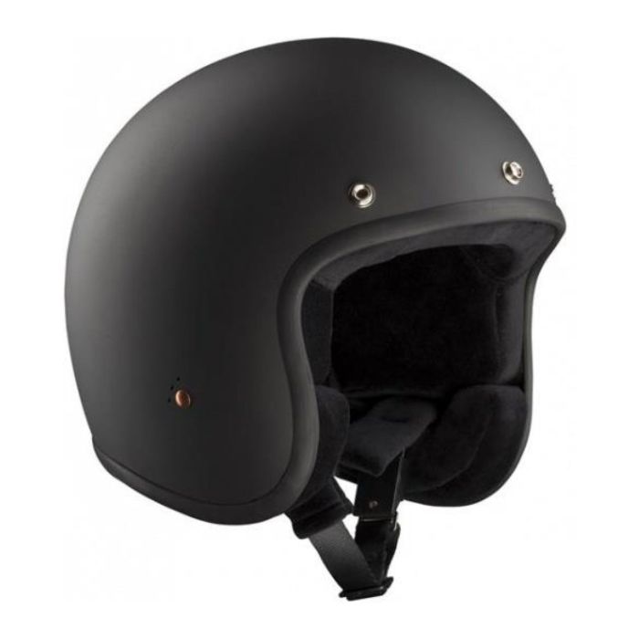 Bandit casque Jet approuvé petite coque!!! Noir mat