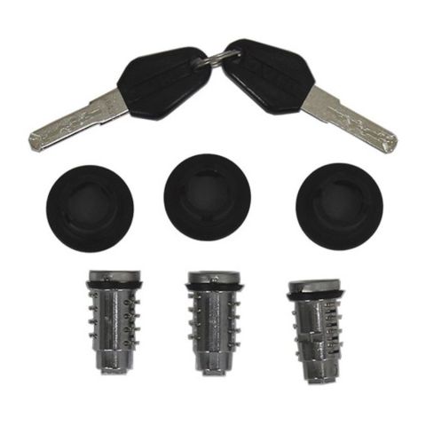 Set 3 Ricambi Serratura Shad Chiavi Nere