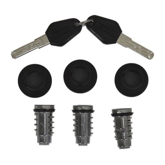 Set 3 Ricambi Serratura Shad Chiavi Nere