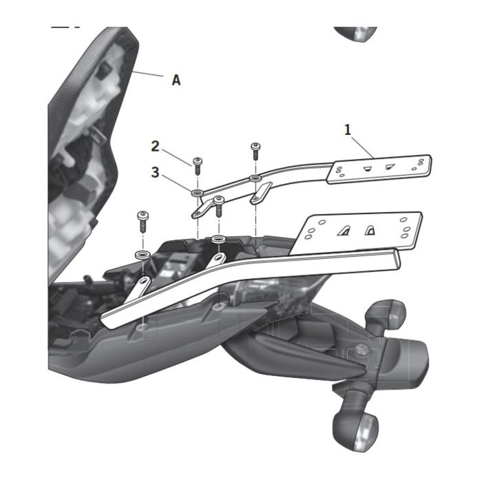 Kit Fissaggio Bauletto Shad Per Yamaha Xj 600
