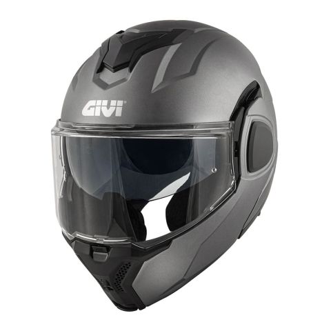 Casco GiviReversibile X36 Solid Color Titanio Opaco