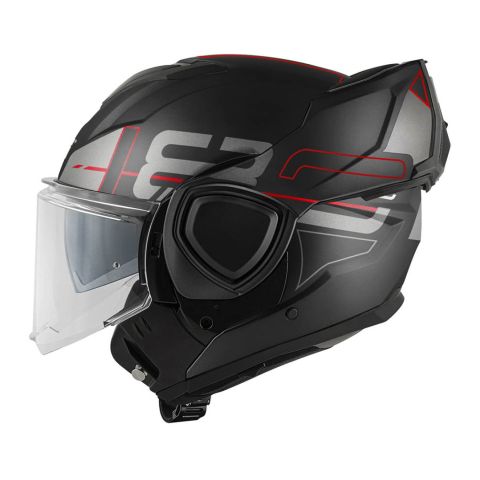 Casco GiviReversibile X36 Vertigo Nero Opaco Rosso