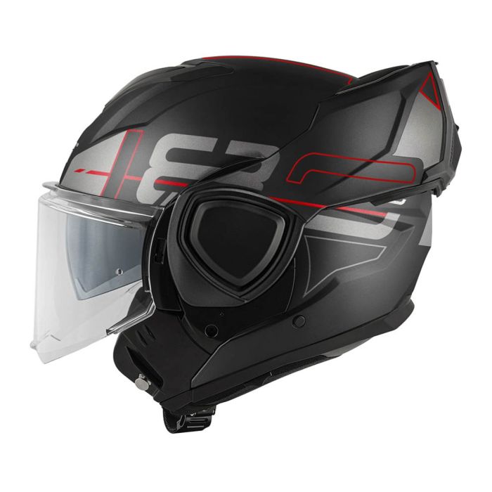 Casco GiviReversibile X36 Vertigo Nero Opaco Rosso