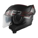Casco GiviReversibile X36 Vertigo Nero Opaco Rosso
