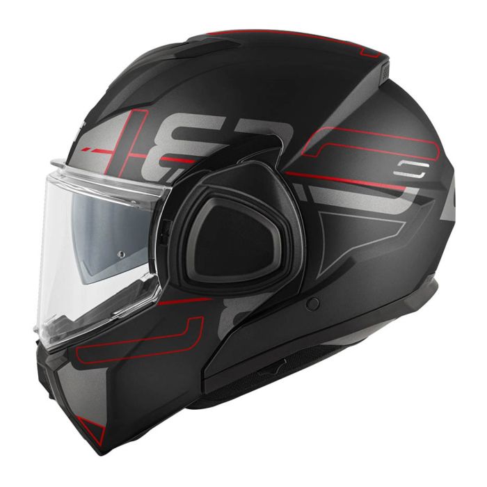 Casco GiviReversibile X36 Vertigo Nero Opaco Rosso