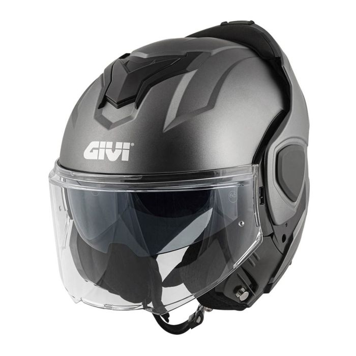 Casco Givi Reversibile X36 Fiber Solid Titanio Opaco