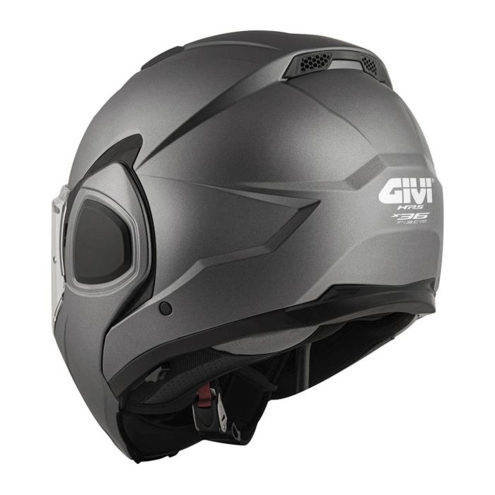 Casco Givi Reversibile X36 Fiber Solid Titanio Opaco
