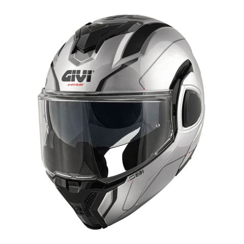 Casco Givi Reversibile X36 Pulse Argento Nero Grigio