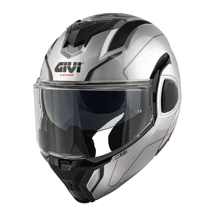 Casco Givi Reversibile X36 Pulse Argento Nero Grigio
