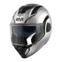 Casco Givi Reversibile X36 Pulse Argento Nero Grigio