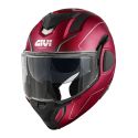 Casco Givi Reversibile X36 Pulse Bordeaux Nero Argent
