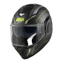 Casco Givi Reversibile X36 Pulse Nero Opaco Argento G