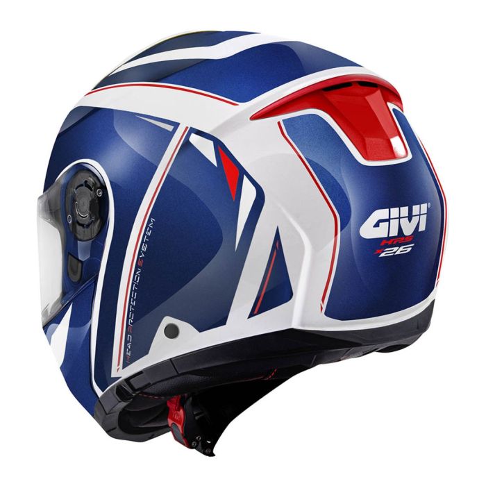 Casco Modulare Givi X26 Square Bianco Blu Rosso