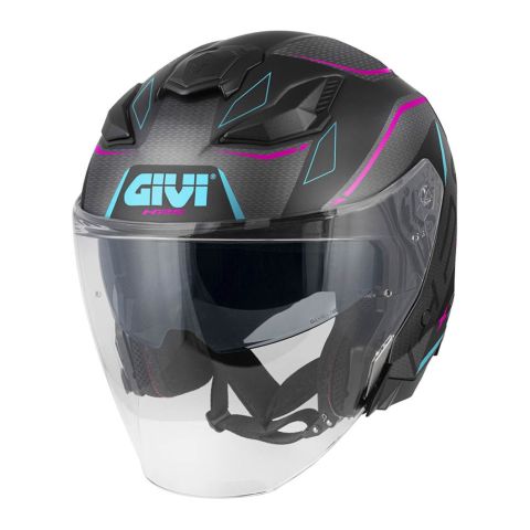 Casco Givi Jet Abs X31f Graphic Impact Nero Opaco Titanio F