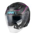 Casco Givi Jet Abs X31f Graphic Impact Nero Opaco Titanio F