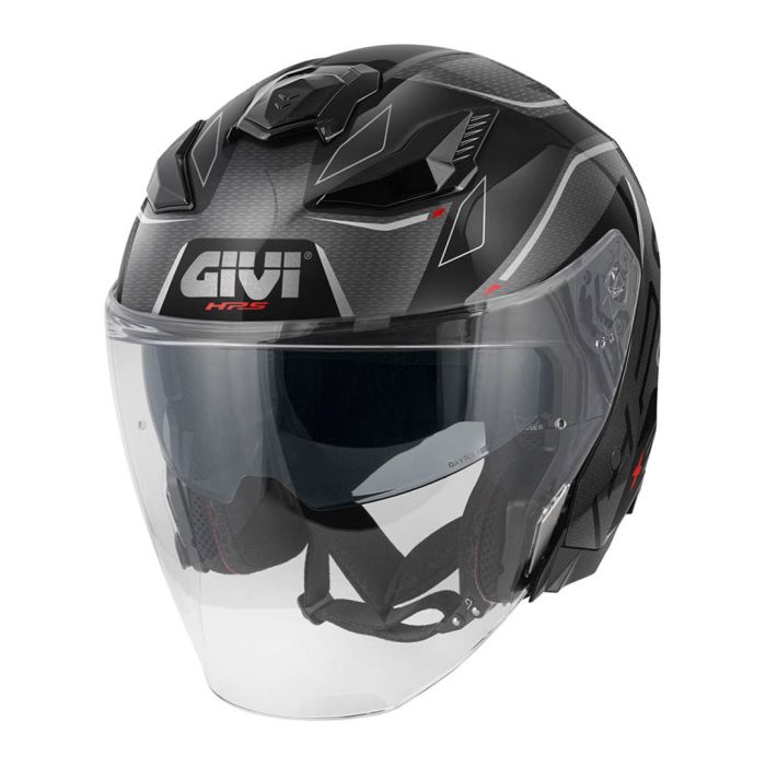 Casco Givi Jet Abs X31f Graphic Impact Nero Titanio Rosso