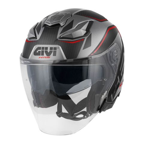 Casco Givi Jet Abs X31f Graphic Impact Titanio Nero Rosso