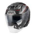 Casco Givi Jet Abs X31f Graphic Impact Titanio Nero Rosso