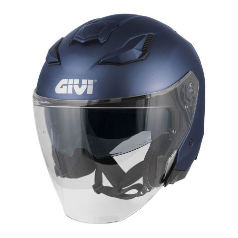 Casco Givi Jet Fibra X31 Fiber Solid Blu Opaco