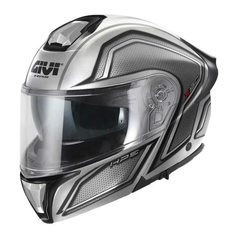 Casco Modulare Givi X50 Hologram Argento Nero Titanio