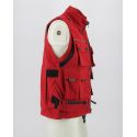 ojspwj11.r-hd-0005.jpg| GILET OJ TRANSFORMER 2 in 1 TRAFORATO MULTITASCHE  ROSSO