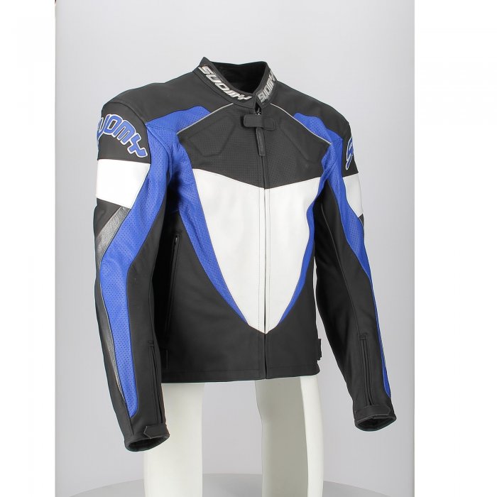 suxecg07.bl-hd-0002.jpg| GIACCA PELLE SUOMY RACING CON PROTEZIONI BLU FANT