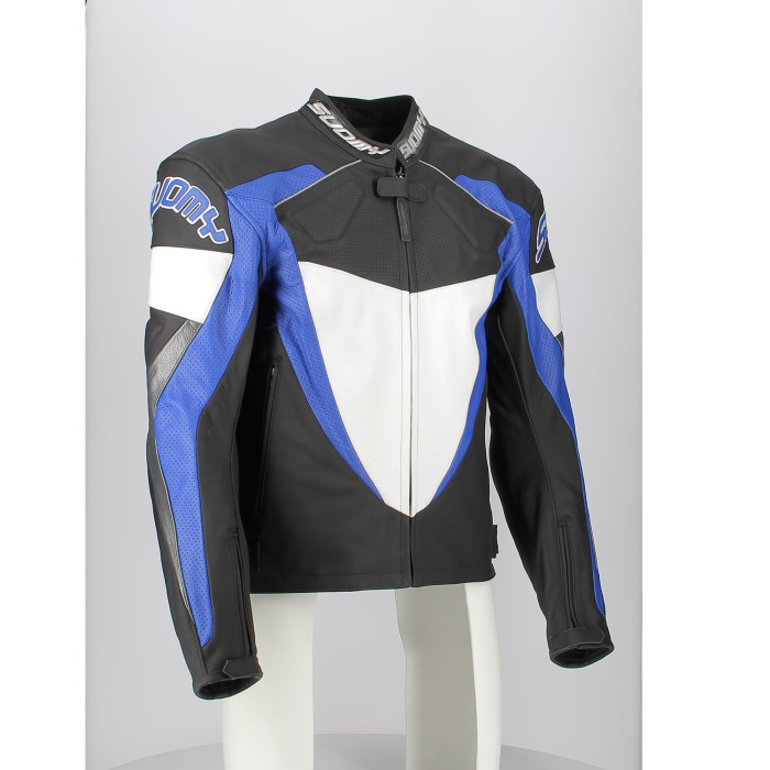 suxecg07.bl-hd-0002.jpg| GIACCA PELLE SUOMY RACING CON PROTEZIONI BLU FANT