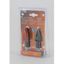 la90092-hd-0010.jpg| COPPIA FRECCE LAMPA ARROW NERE VETRO ARANCIO