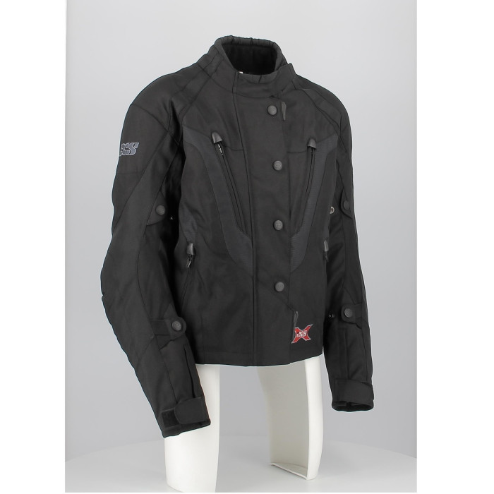 ix7286d.003-hd-0002.jpg| GIUBBOTTO DONNA IXS NEMOY PROTEZIONI IMPERMEABILE NERO