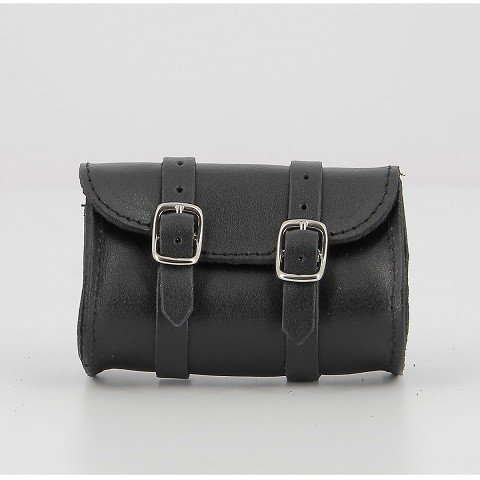 Telepass Leather Holder Double Cing Closure