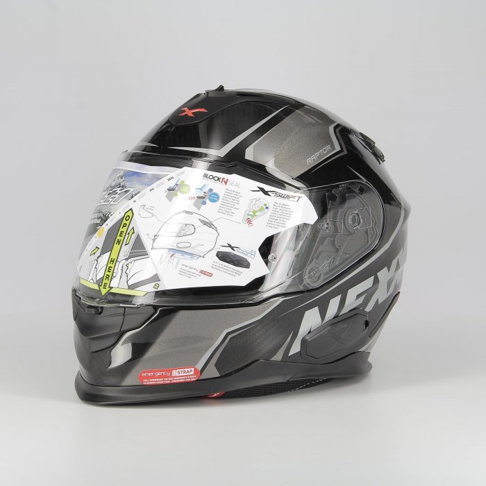 Casco Integrale Carbonio Nexx X.t1 Carbon Raptor Grey